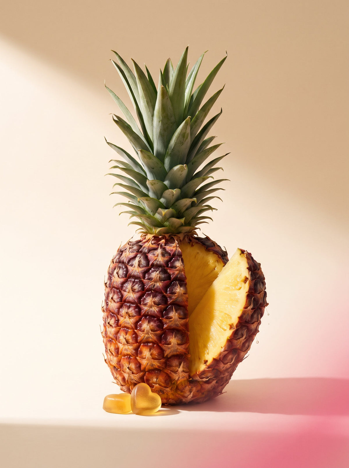 färsk ananas, källan till bromelain